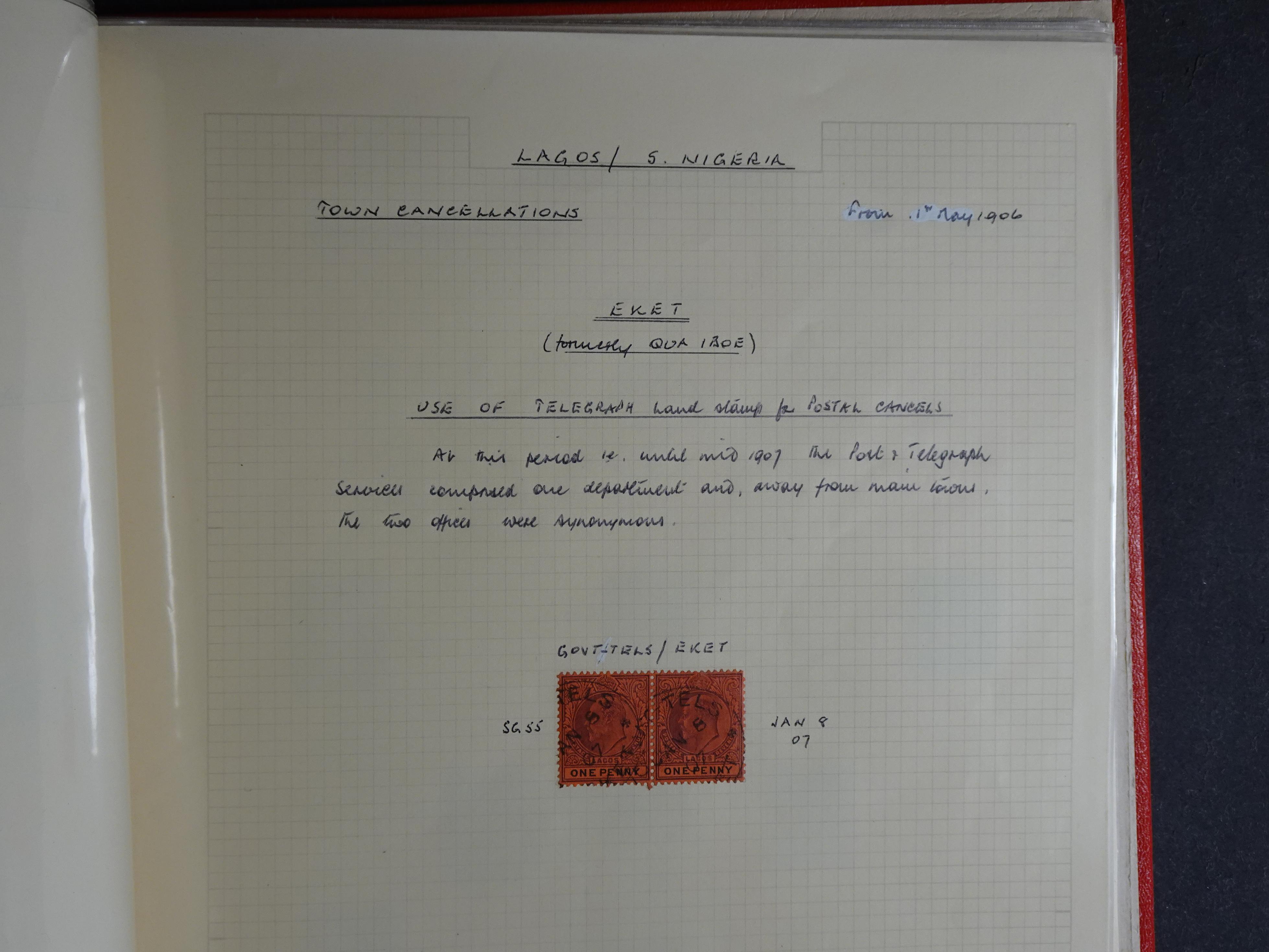 Lagos mooie collectie op stempels verzameld.
Leuk geheel. 22