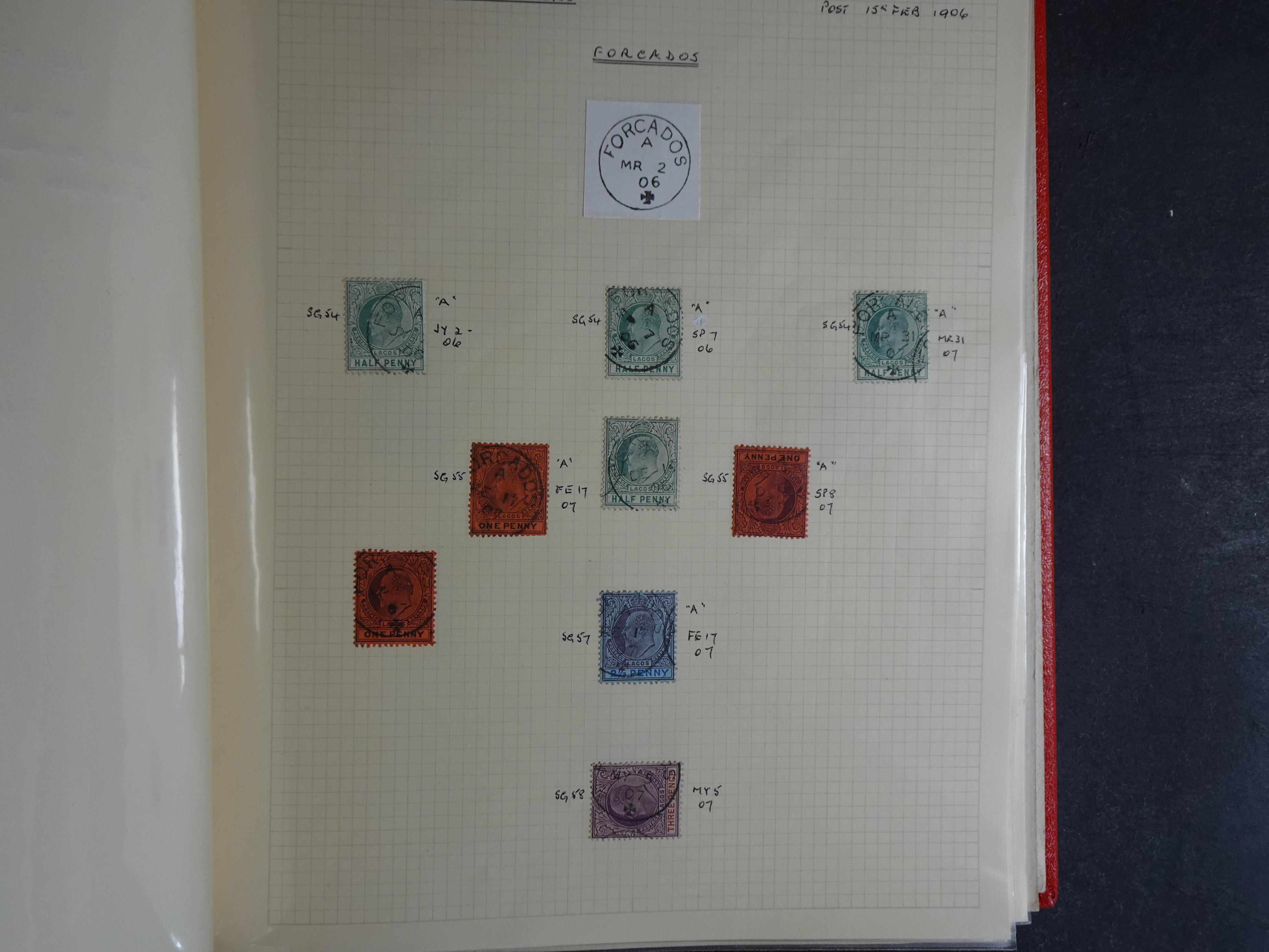 Lagos mooie collectie op stempels verzameld.
Leuk geheel. 23