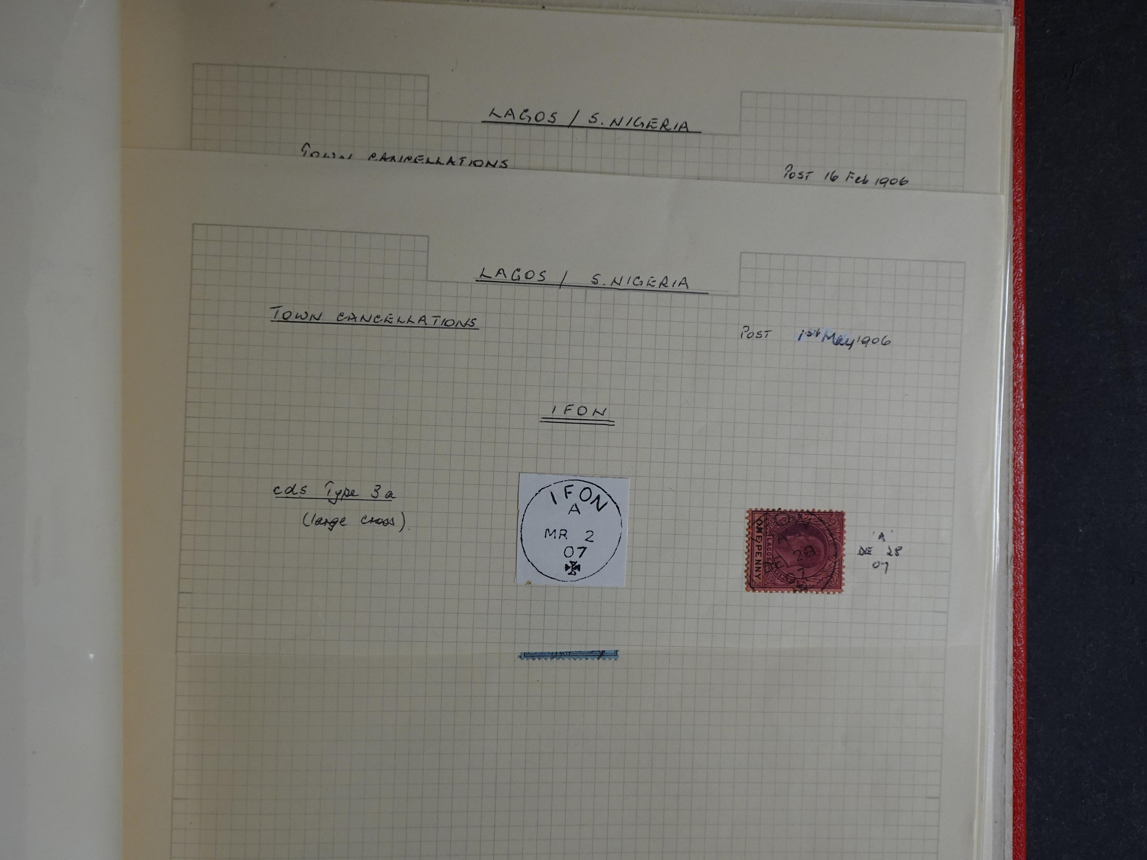 Lagos mooie collectie op stempels verzameld.
Leuk geheel. 26