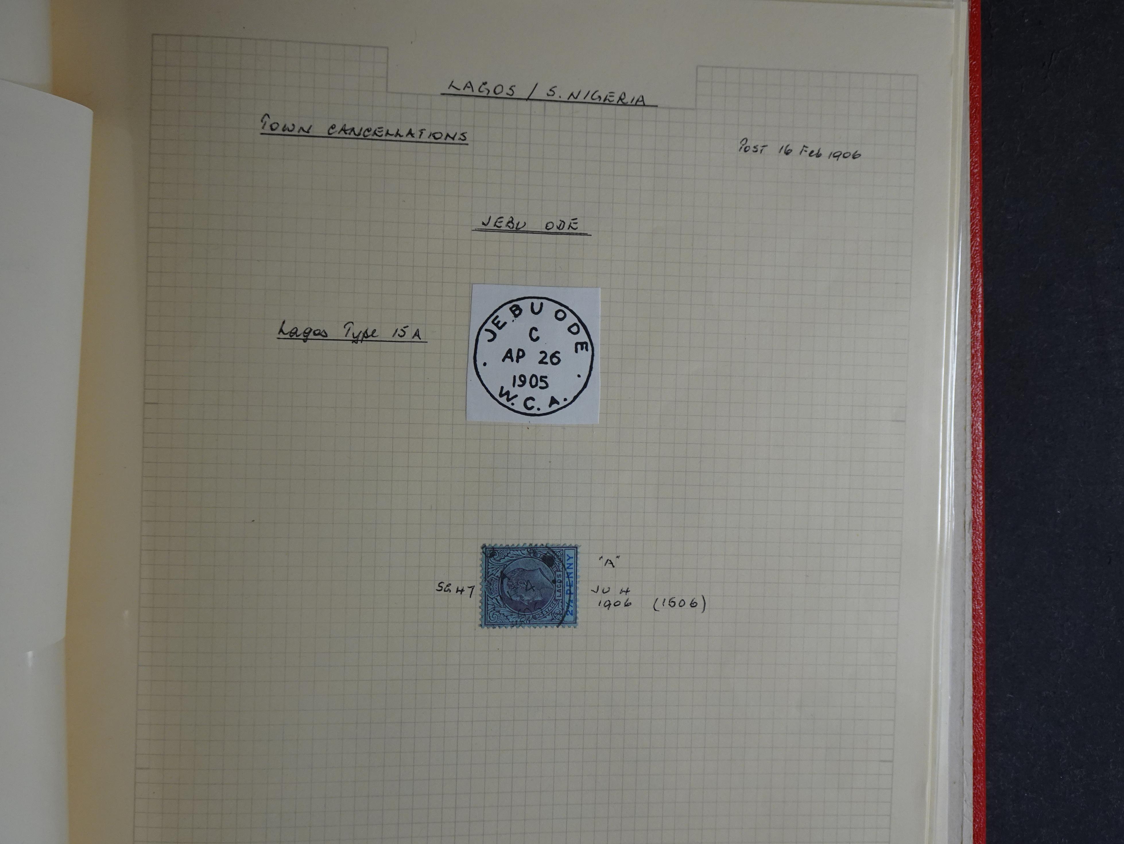 Lagos mooie collectie op stempels verzameld.
Leuk geheel. 27