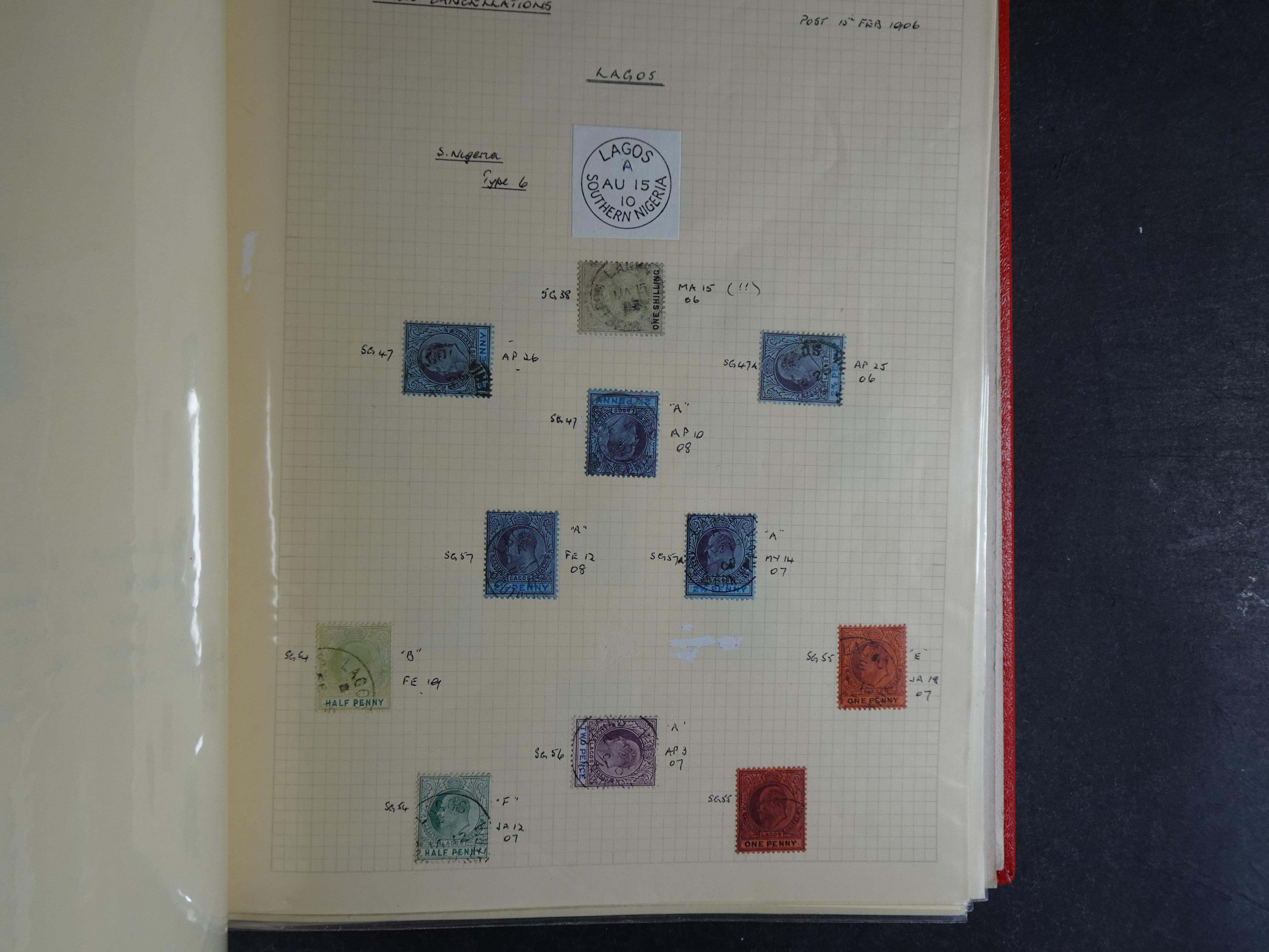 Lagos mooie collectie op stempels verzameld.
Leuk geheel. 29