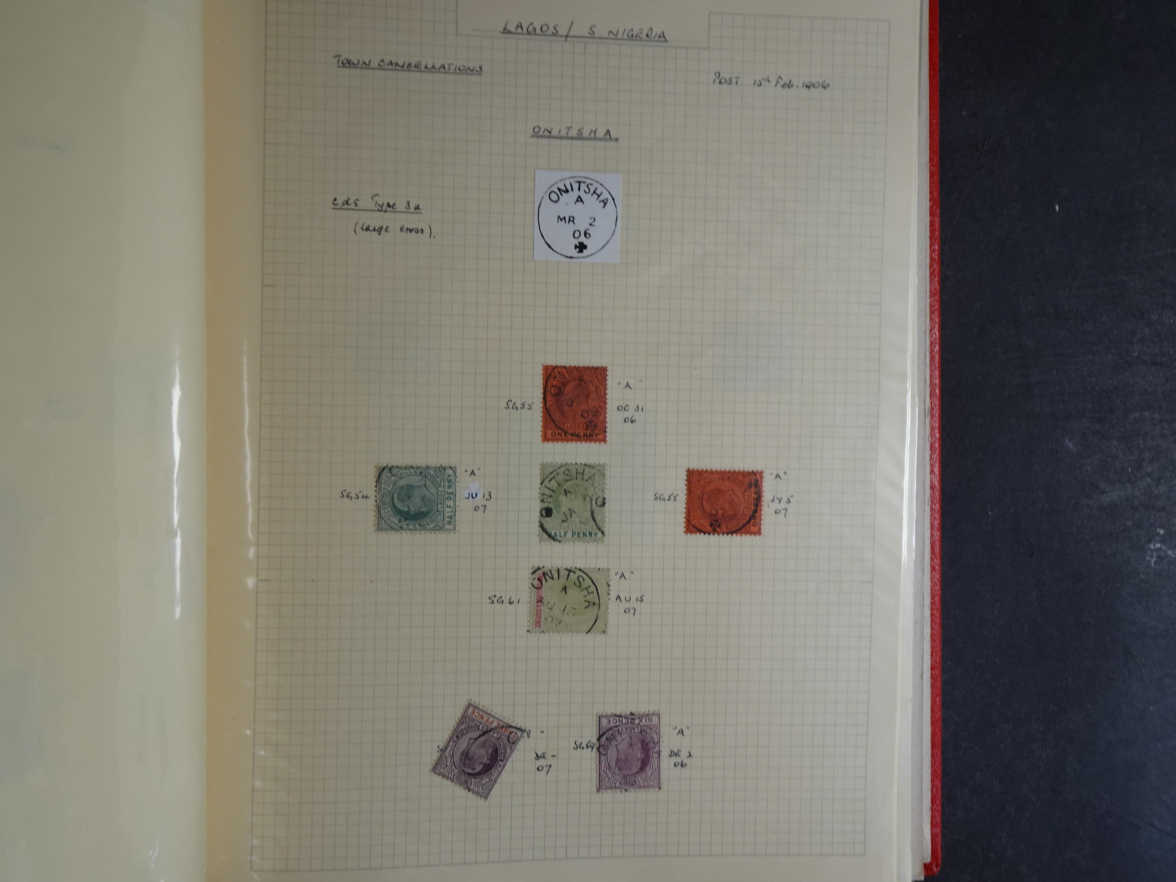 Lagos mooie collectie op stempels verzameld.
Leuk geheel. 32