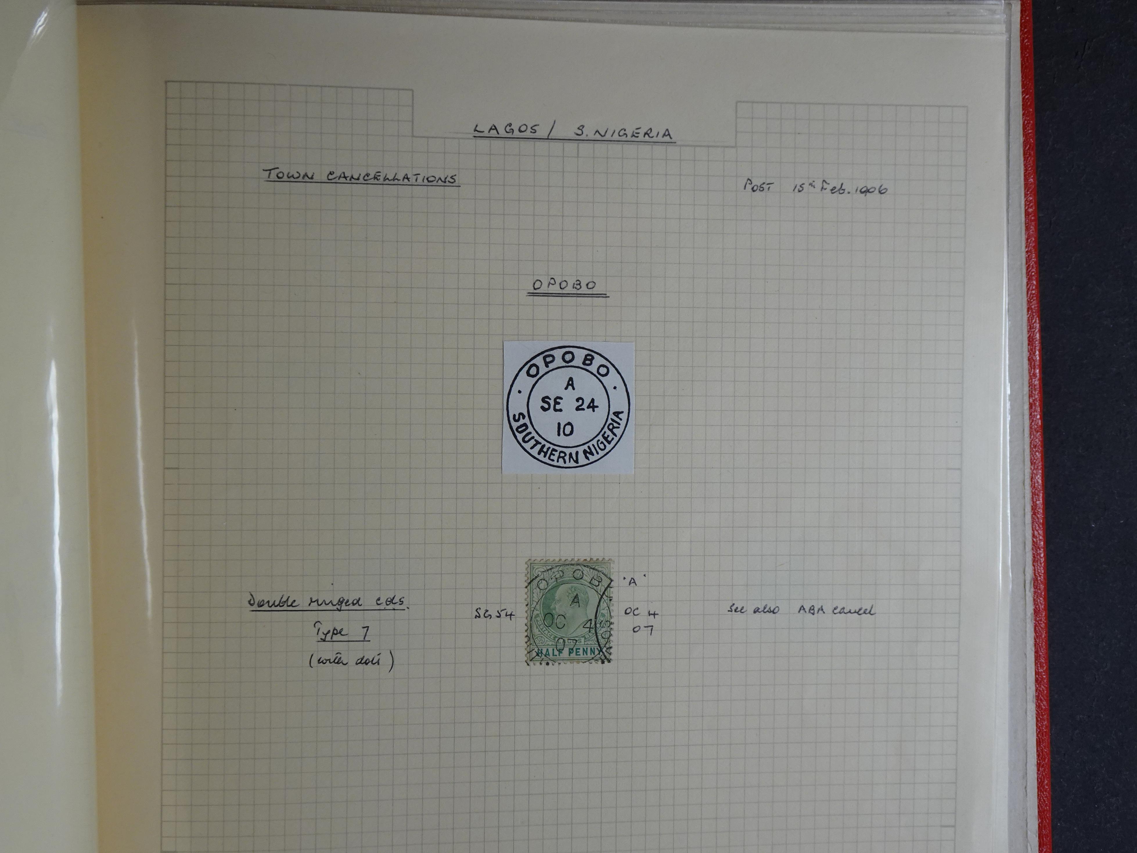 Lagos mooie collectie op stempels verzameld.
Leuk geheel. 34