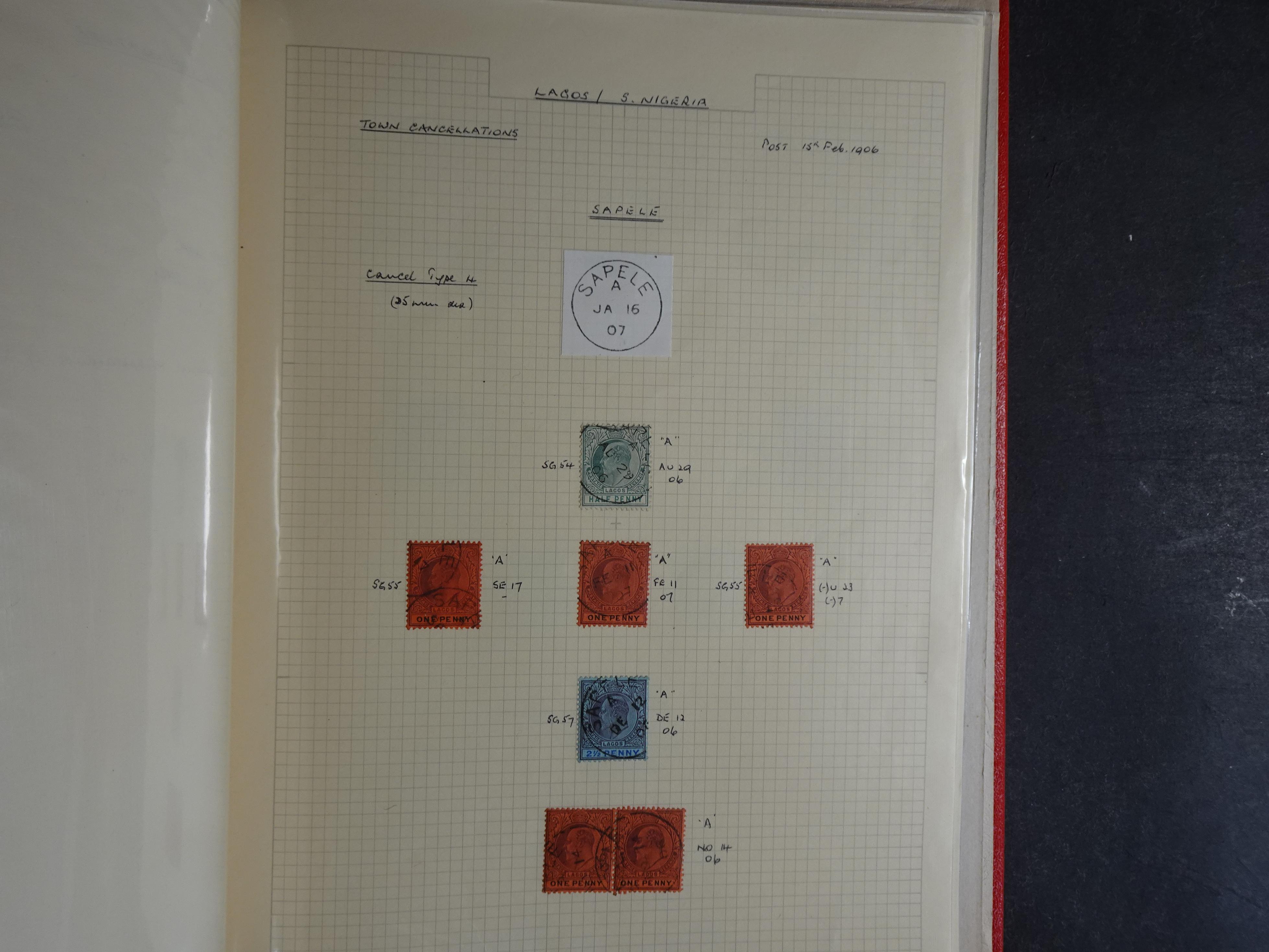 Lagos mooie collectie op stempels verzameld.
Leuk geheel. 36