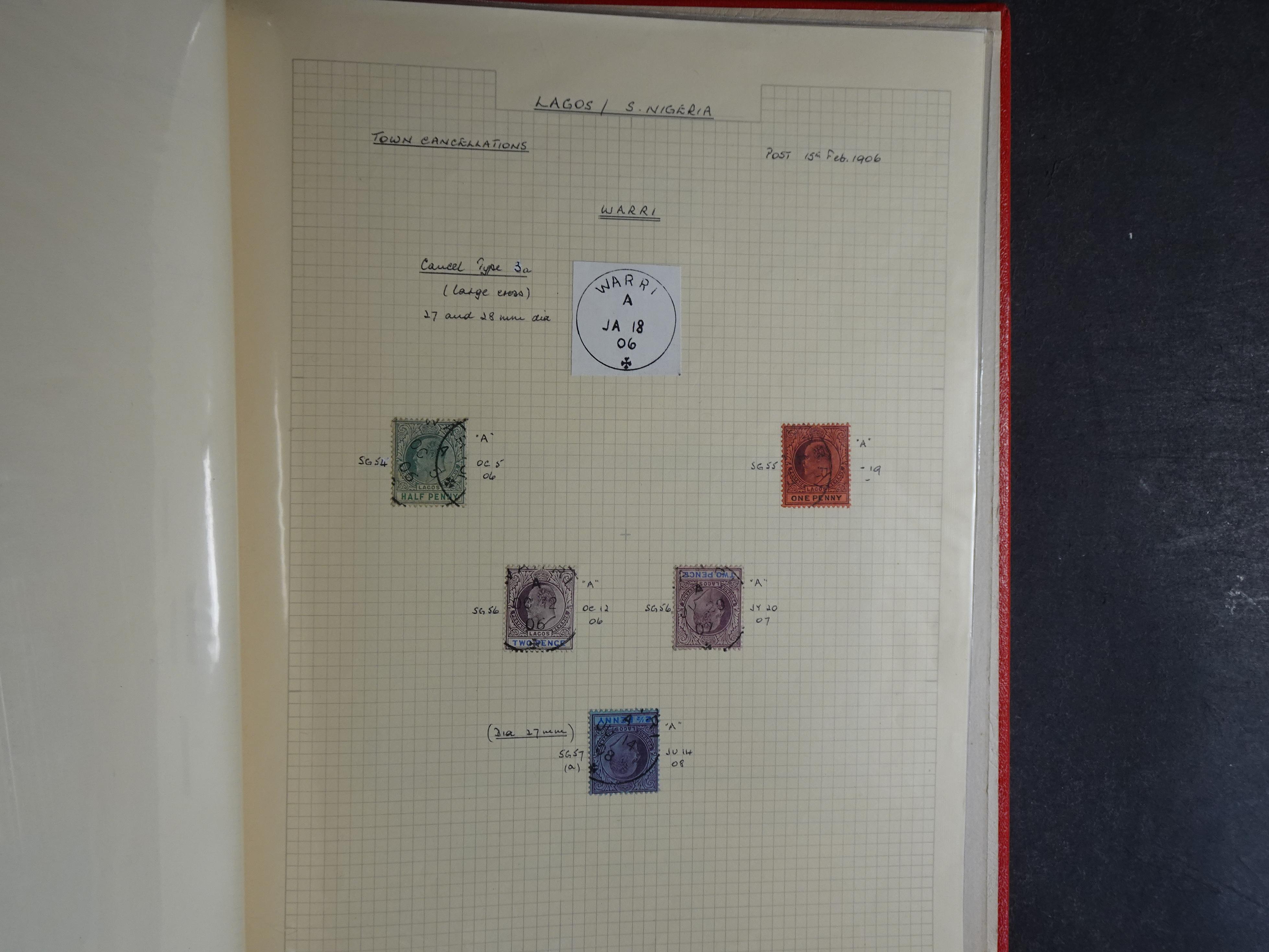 Lagos mooie collectie op stempels verzameld.
Leuk geheel. 37