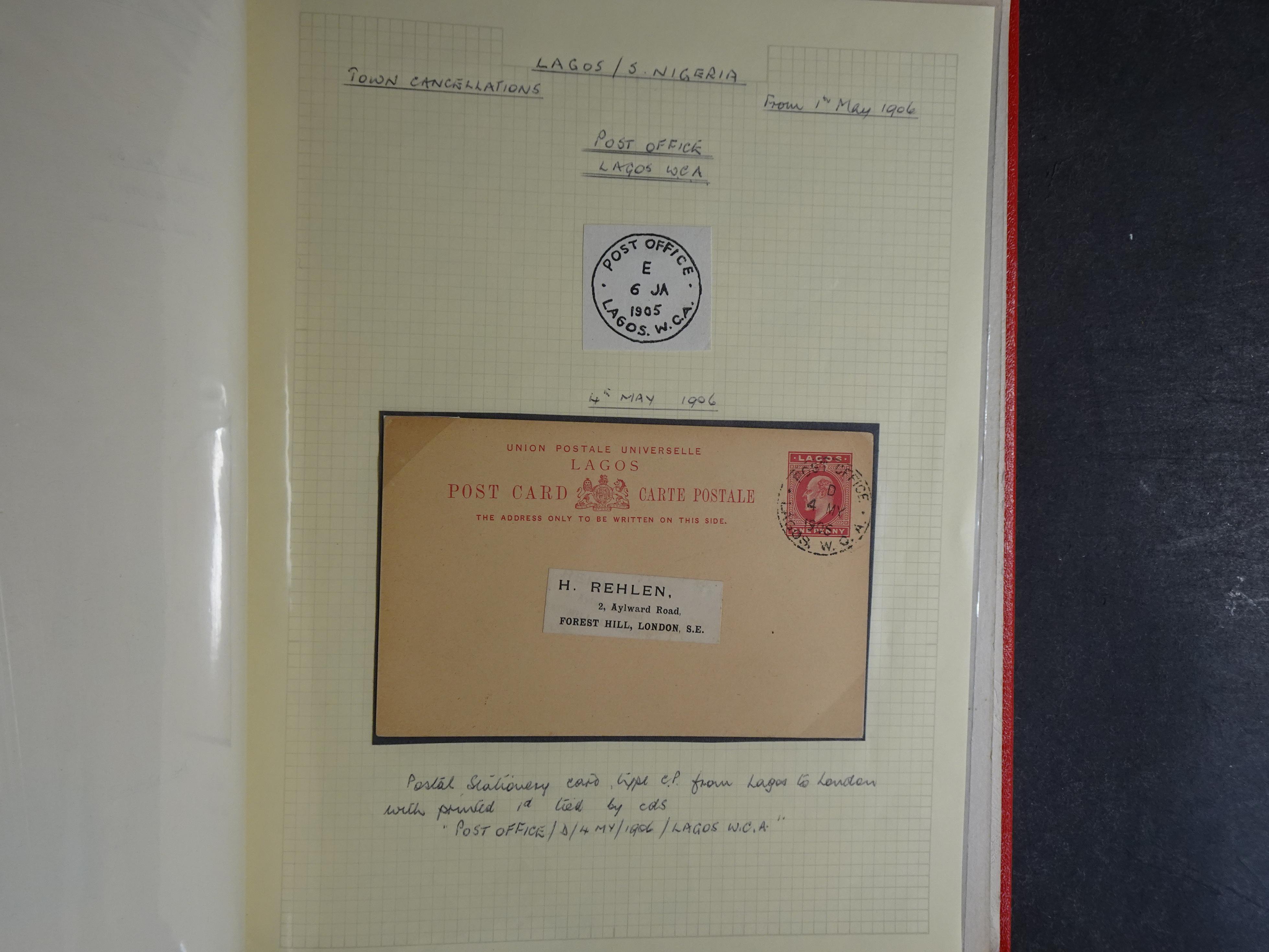 Lagos mooie collectie op stempels verzameld.
Leuk geheel. 38