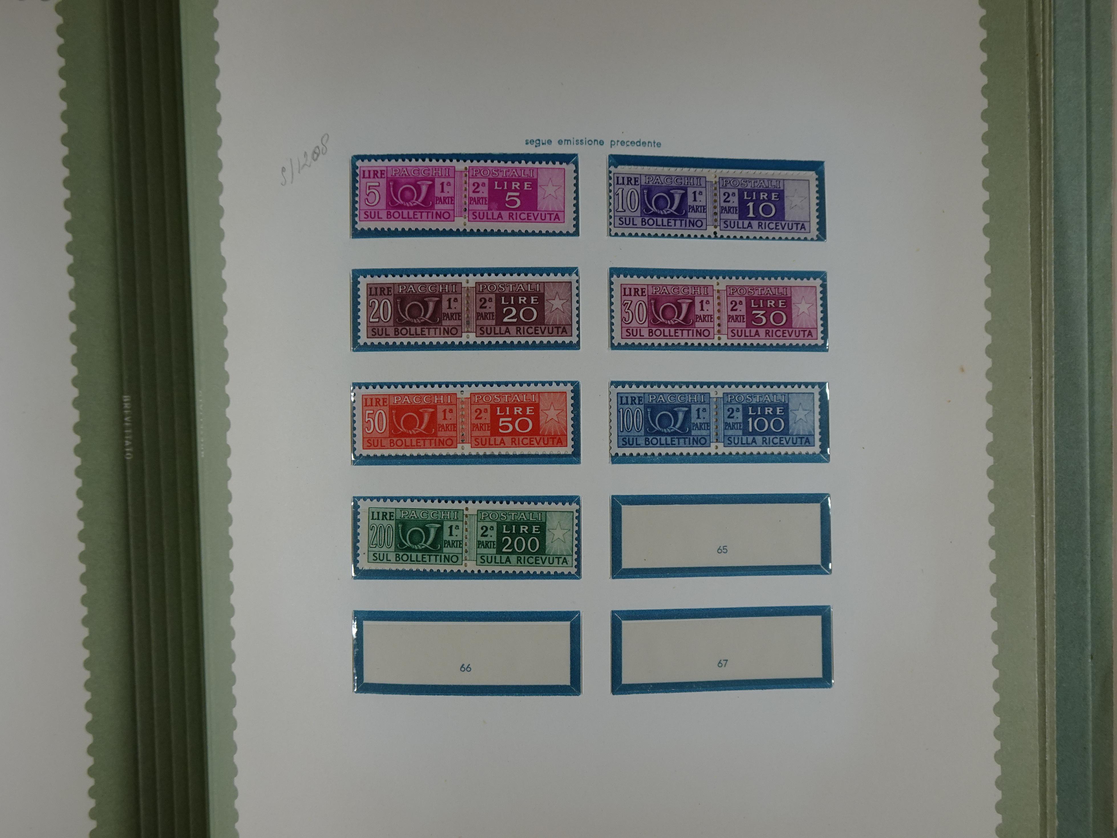 Mooie collectie postfris goed "Back of the Book", hoge waarde. 71