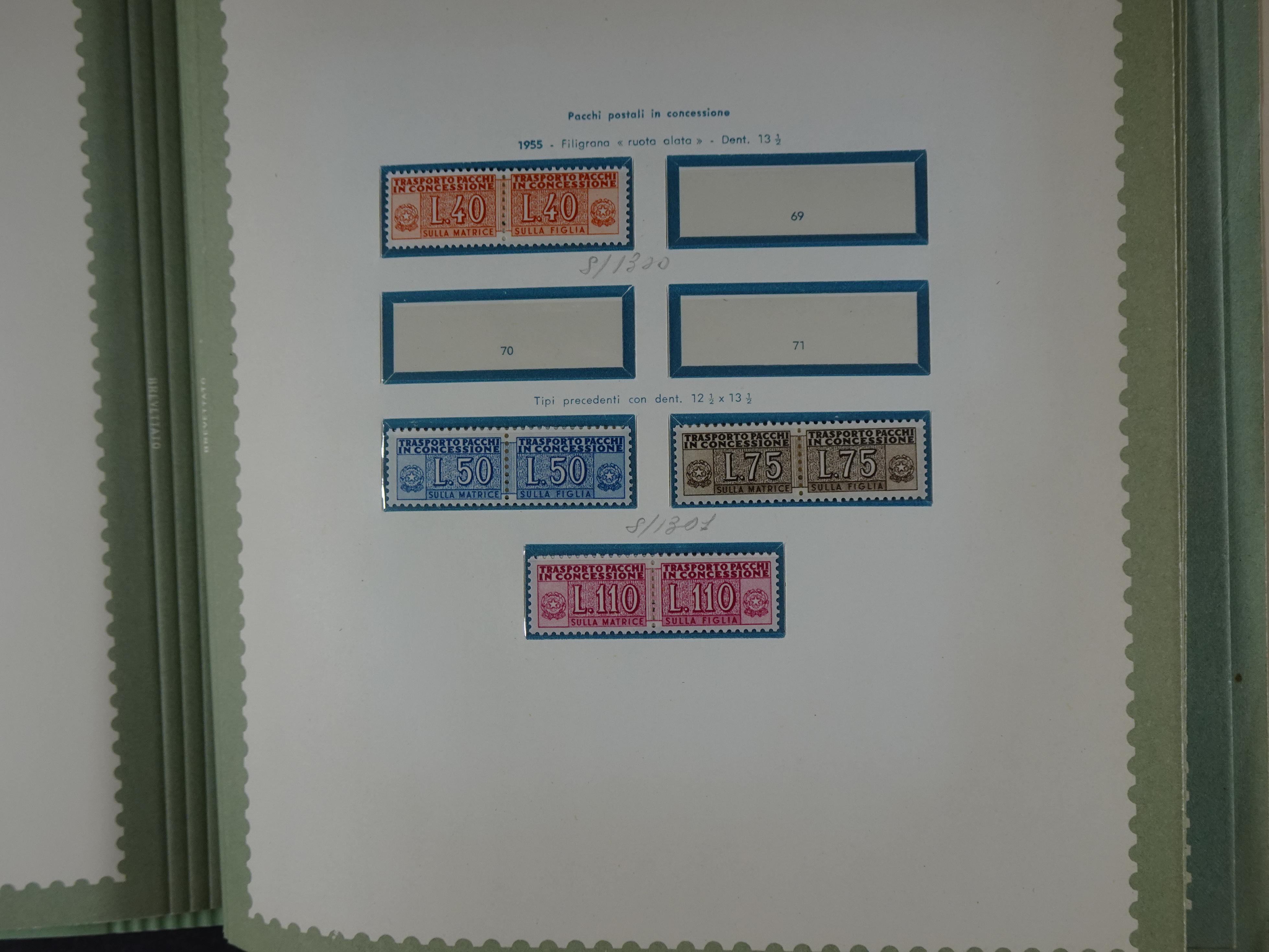 Mooie collectie postfris goed "Back of the Book", hoge waarde. 75