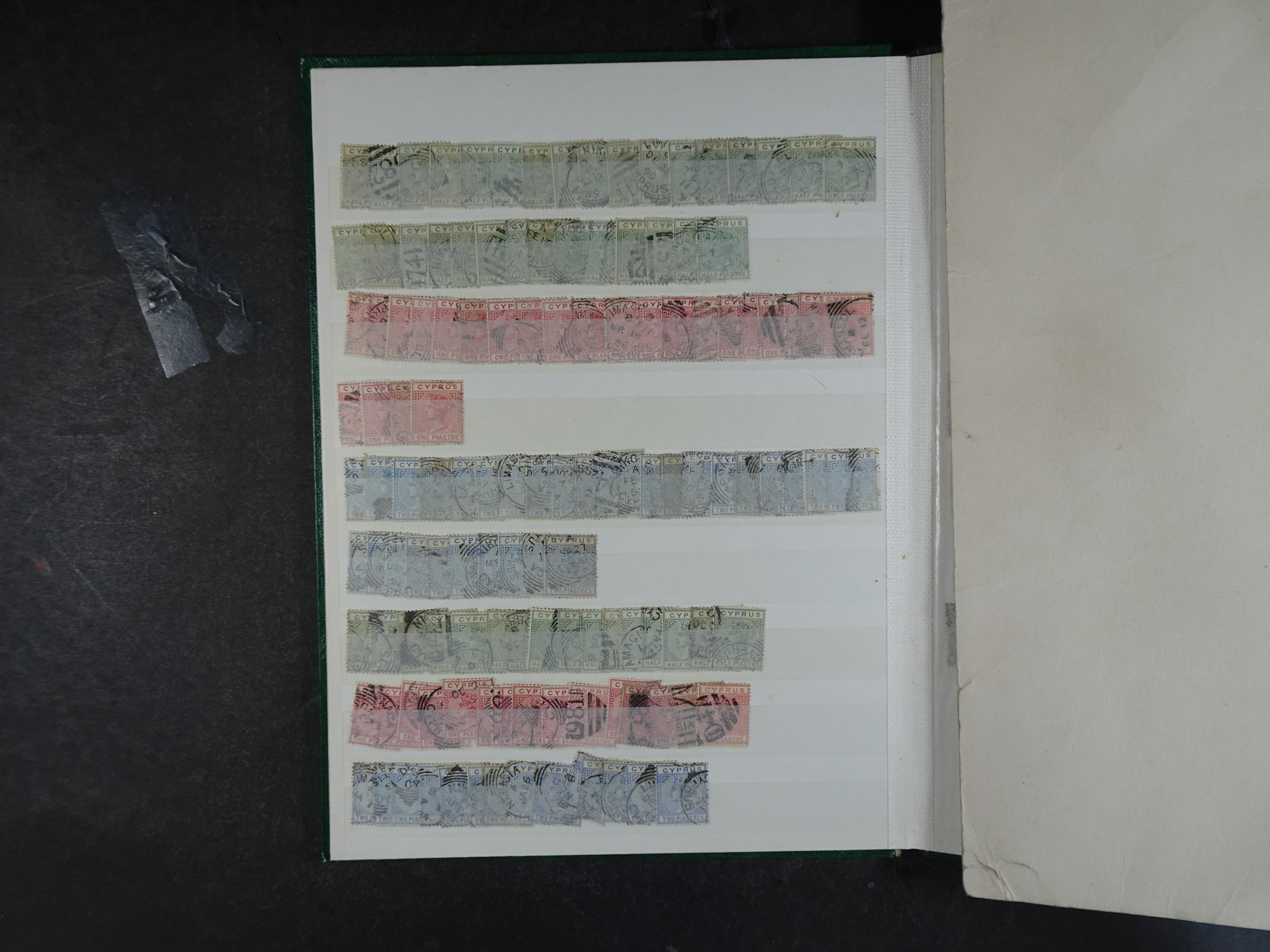 Prachtig materiaal Victoria - George V.
met interessante stempels. Veel betere materiaal.
+Cyprus. 6