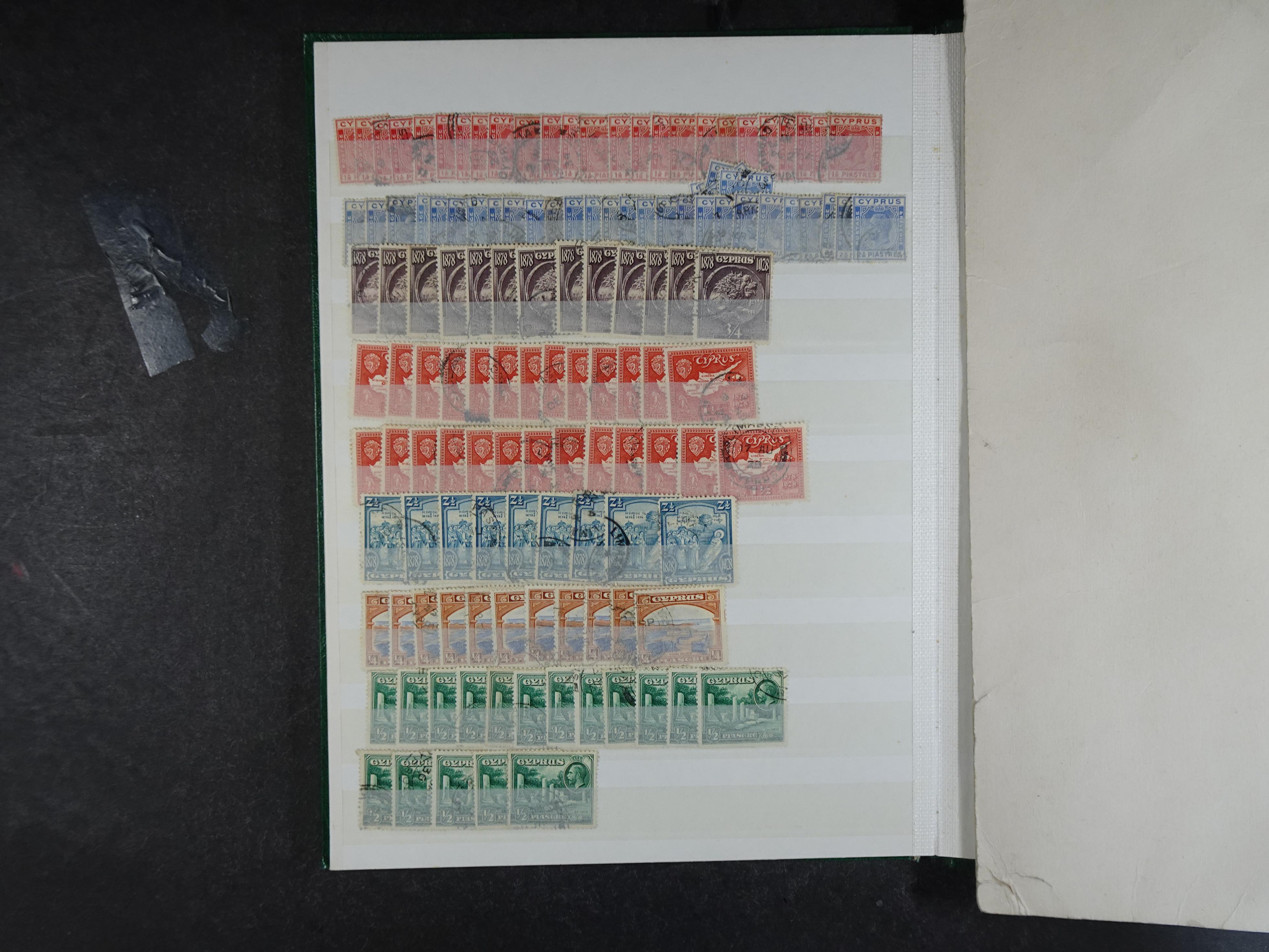 Prachtig materiaal Victoria - George V.
met interessante stempels. Veel betere materiaal.
+Cyprus. 12