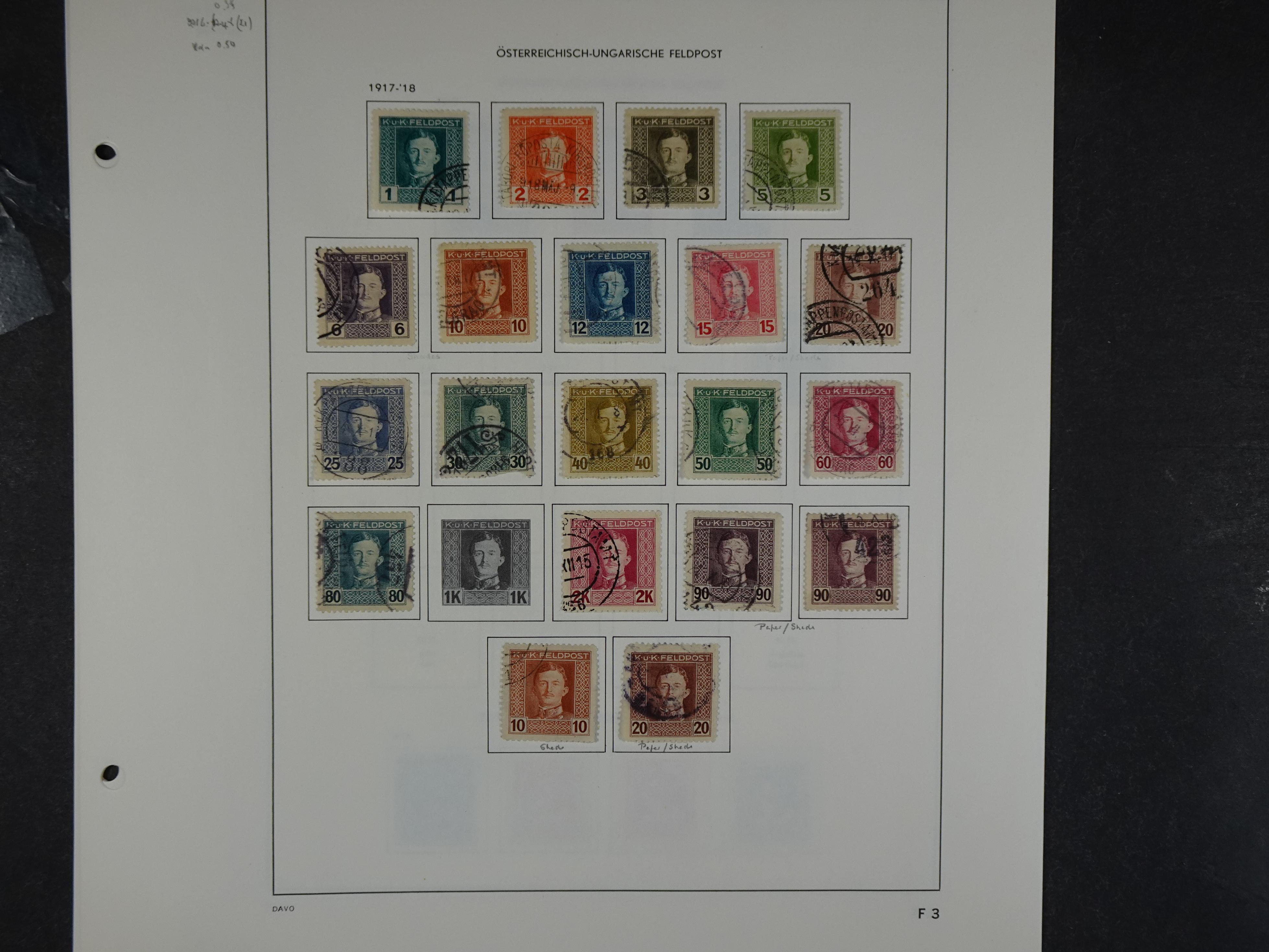 Doos met velerlei verrassingen waar onder betere zegels.
FUNDGRUBE. 3