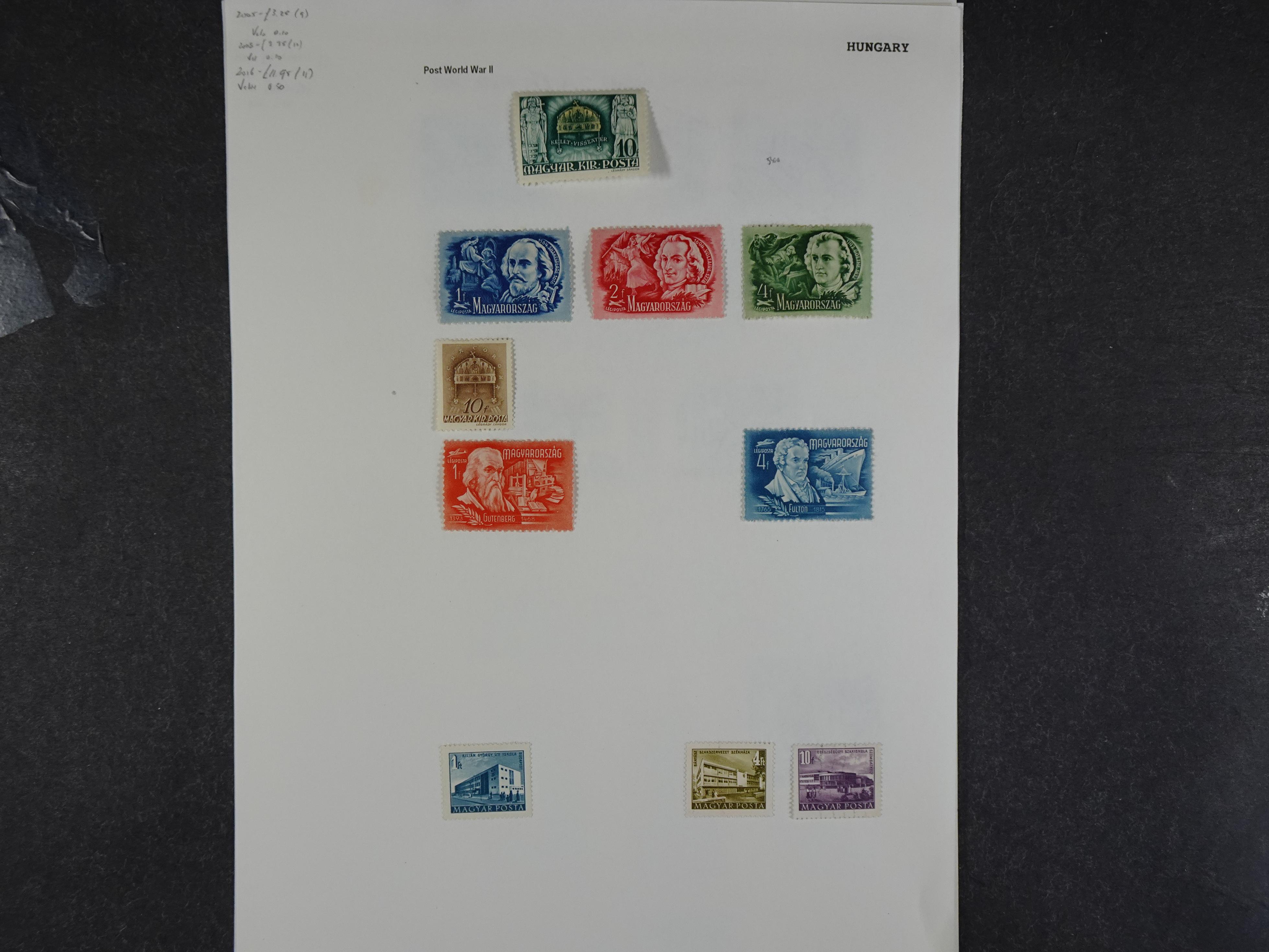 Doos met velerlei verrassingen waar onder betere zegels.
FUNDGRUBE. 8