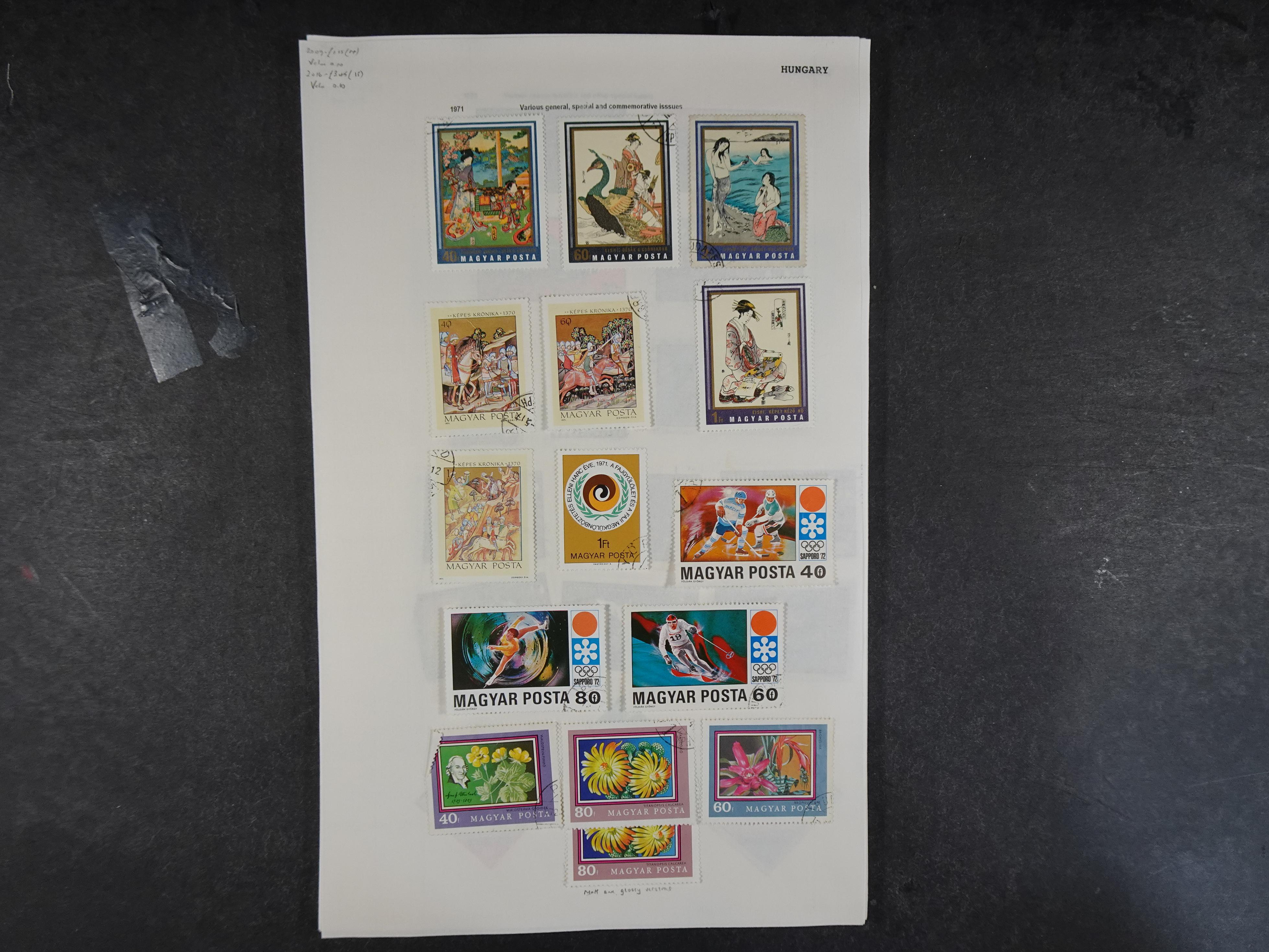 Doos met velerlei verrassingen waar onder betere zegels.
FUNDGRUBE. 62