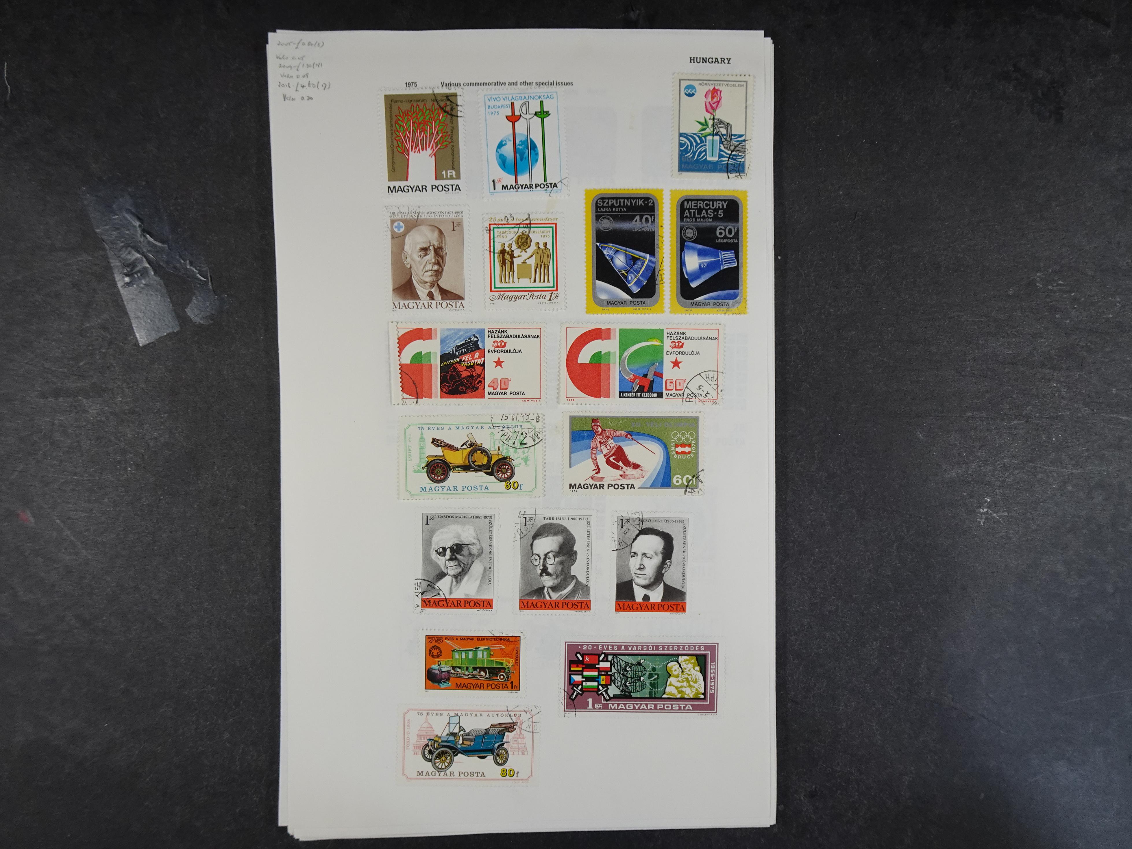 Doos met velerlei verrassingen waar onder betere zegels.
FUNDGRUBE. 73