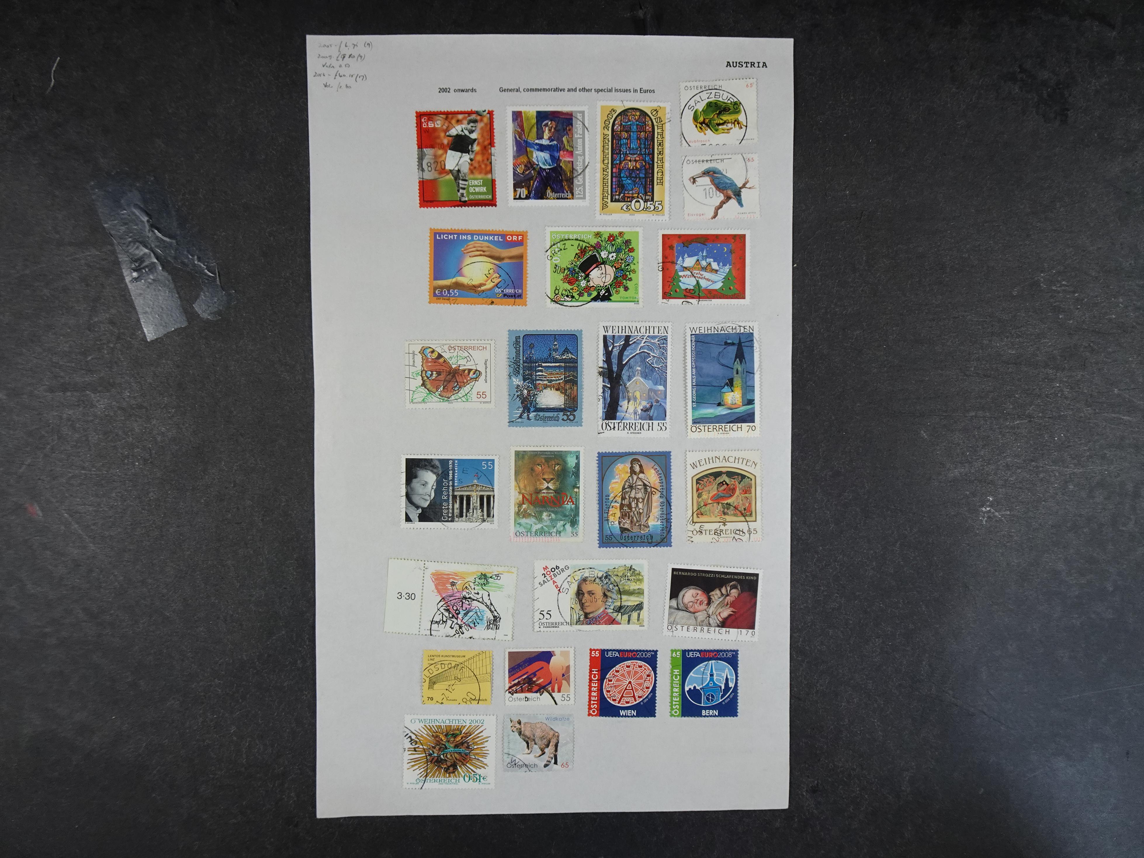 Doos met velerlei verrassingen waar onder betere zegels.
FUNDGRUBE. 102