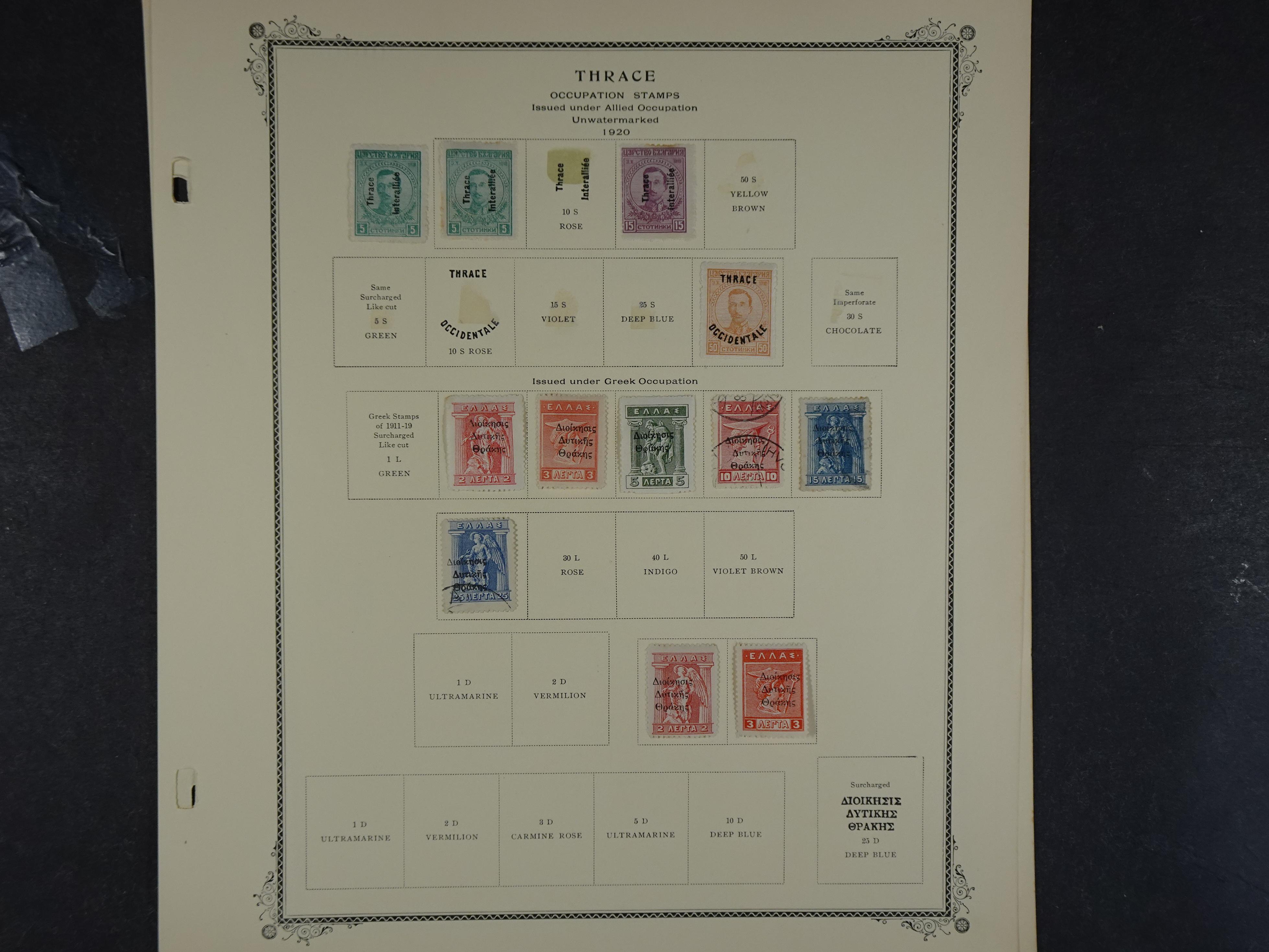 Doos met velerlei verrassingen waar onder betere zegels.
FUNDGRUBE. 173