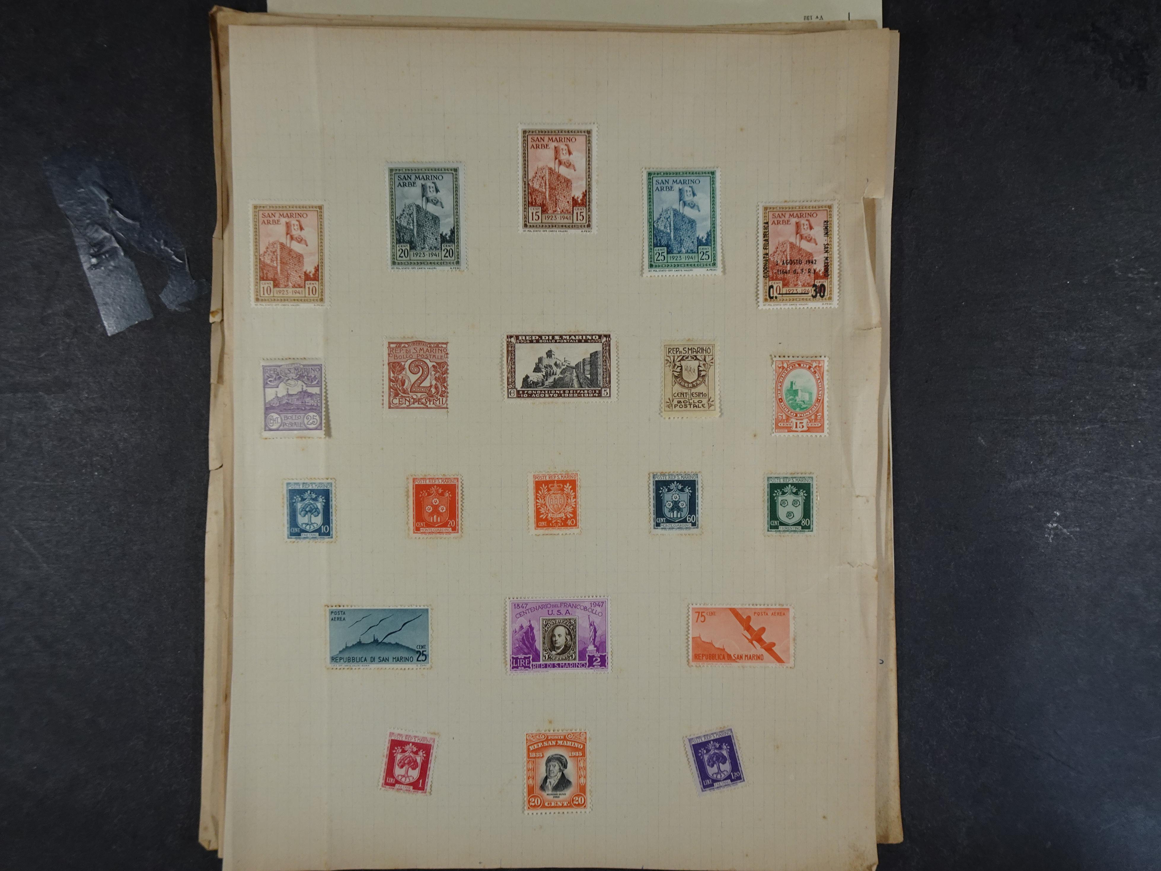 Doos met velerlei verrassingen waar onder betere zegels.
FUNDGRUBE. 224