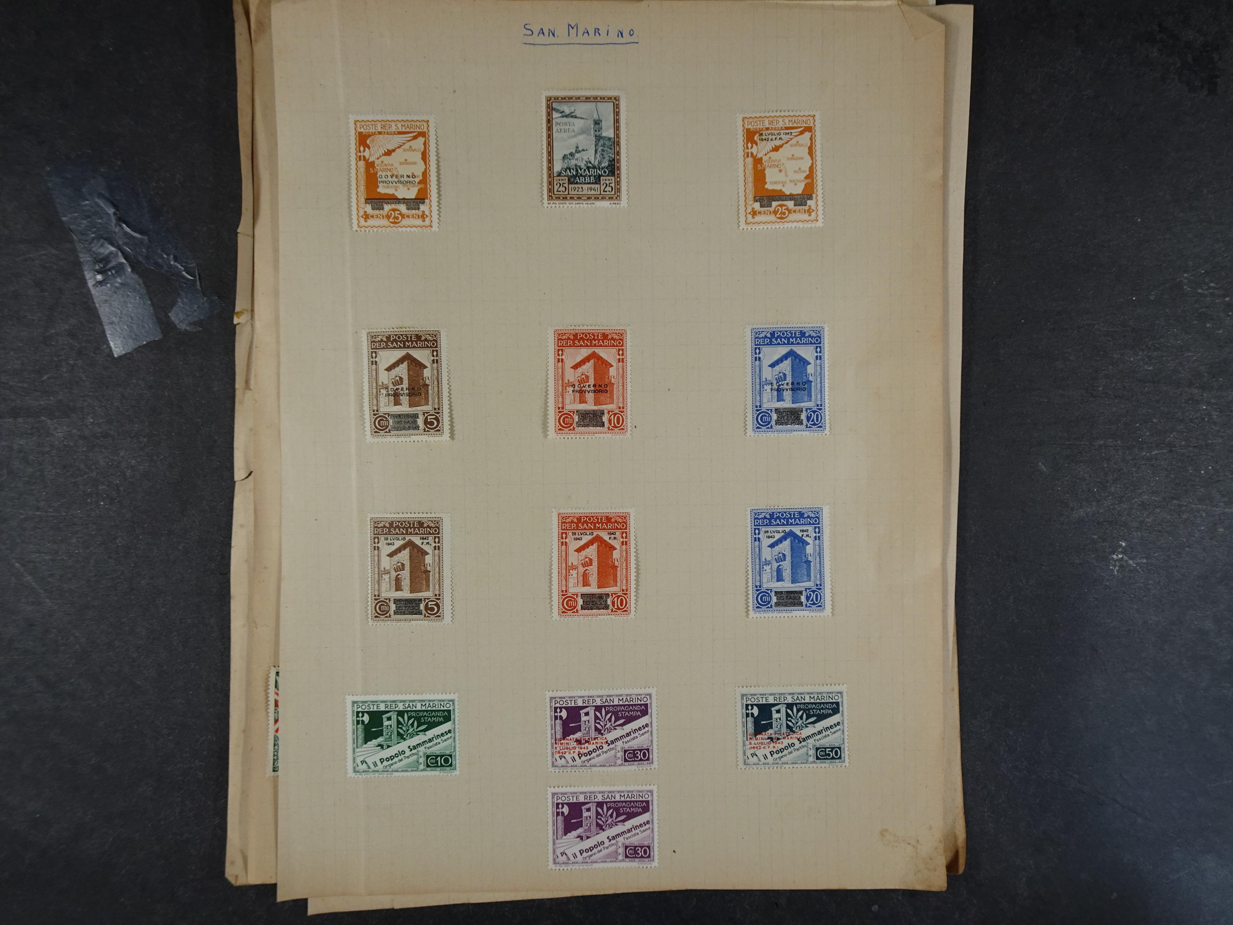 Doos met velerlei verrassingen waar onder betere zegels.
FUNDGRUBE. 225