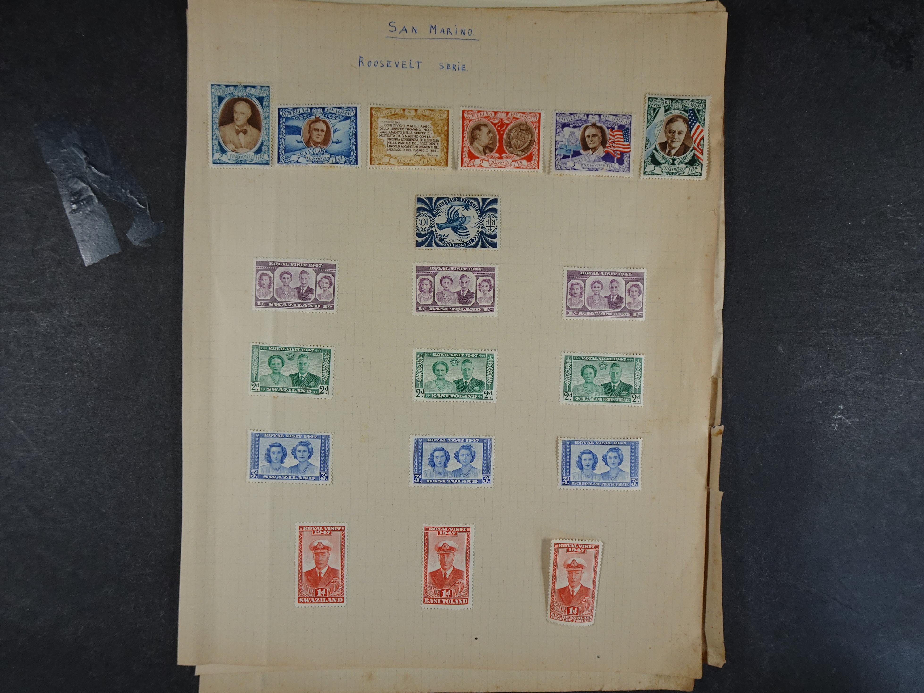 Doos met velerlei verrassingen waar onder betere zegels.
FUNDGRUBE. 226