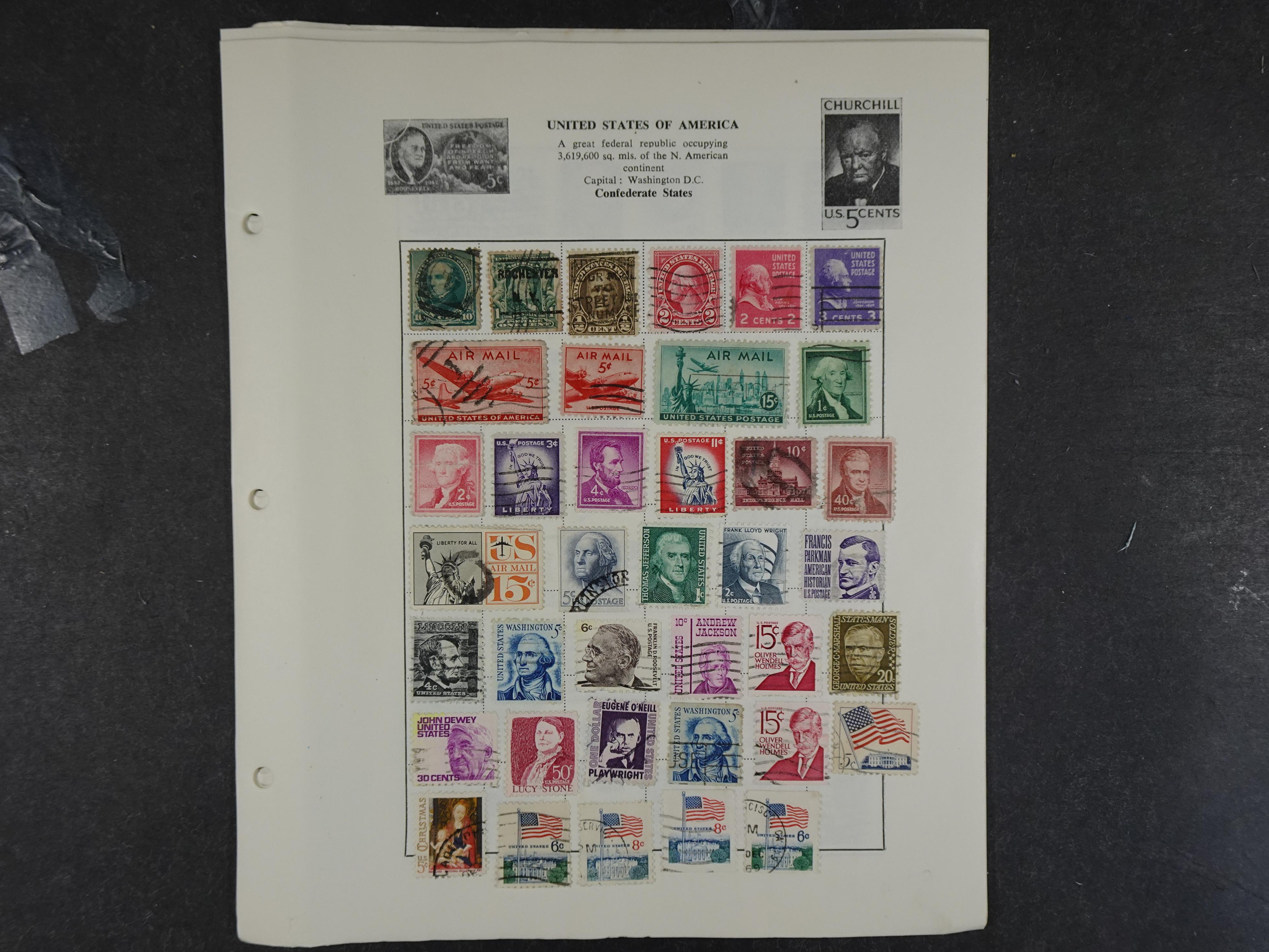 Doos met velerlei verrassingen waar onder betere zegels.
FUNDGRUBE. 357