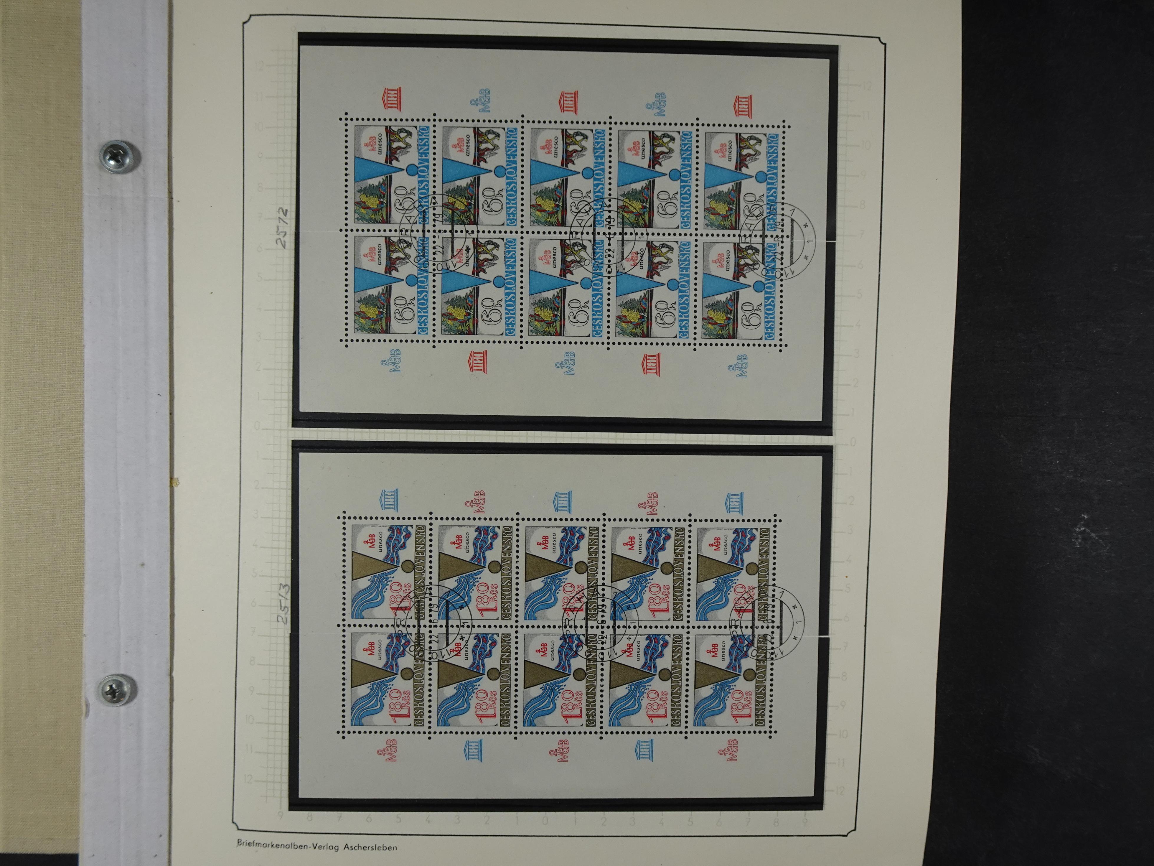 Verzameling met blokken 1979 -1993.