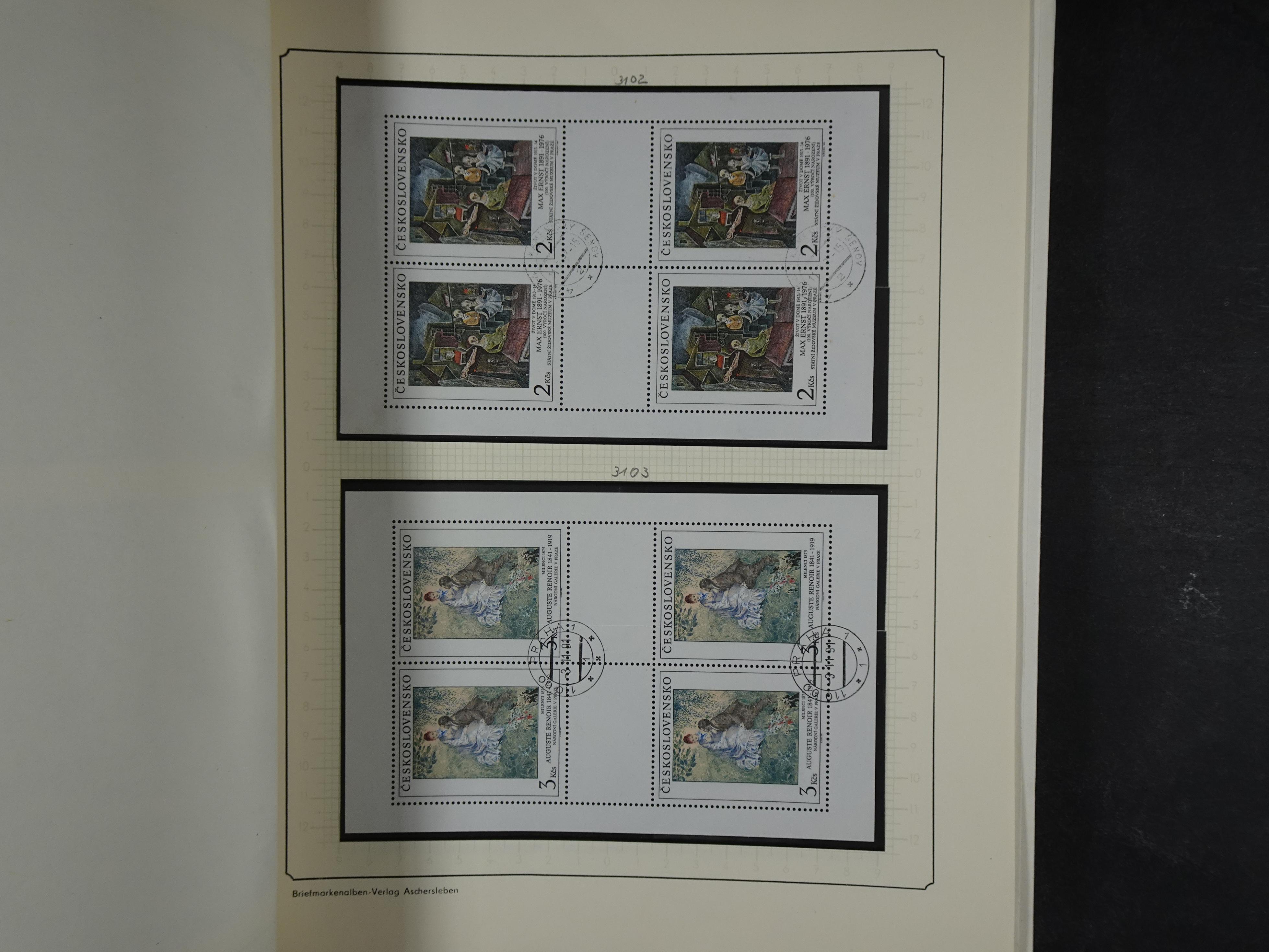 Verzameling met blokken 1979 -1993. 70