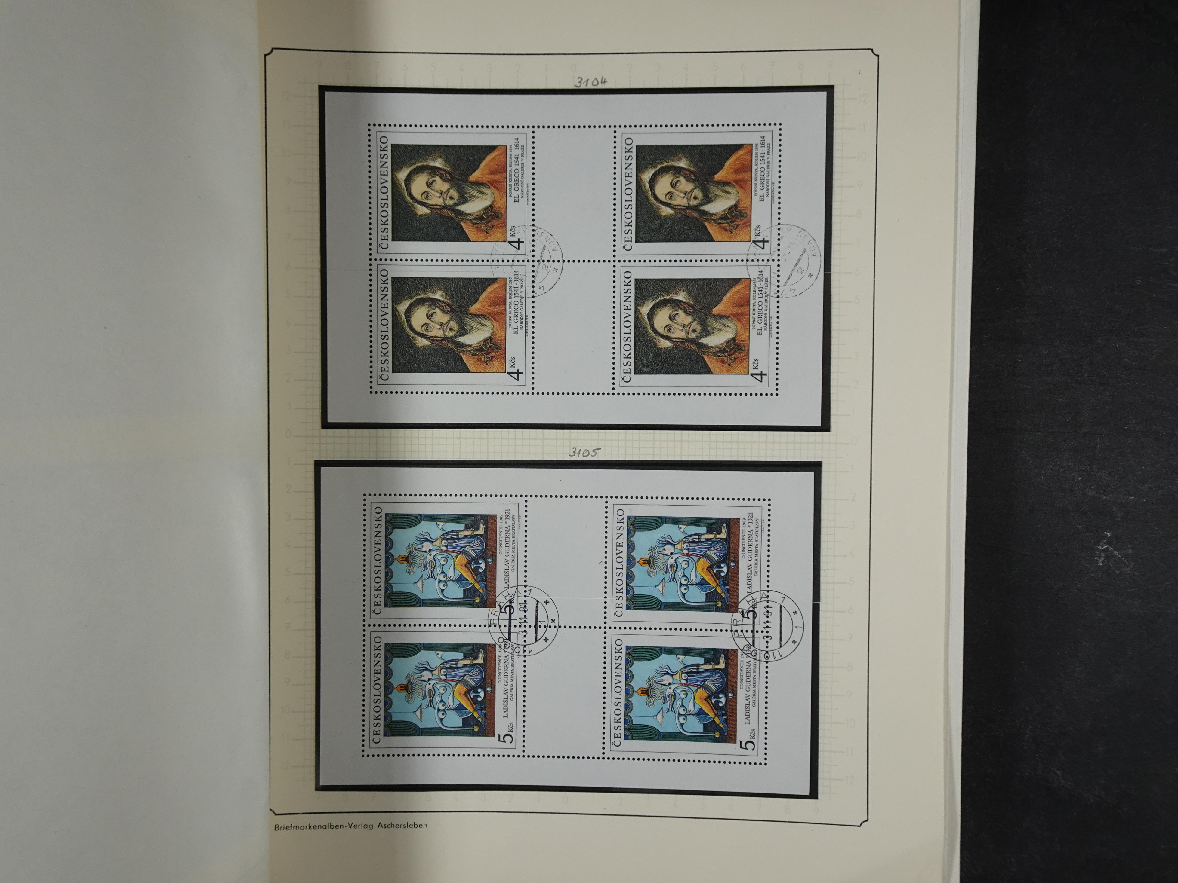 Verzameling met blokken 1979 -1993. 71