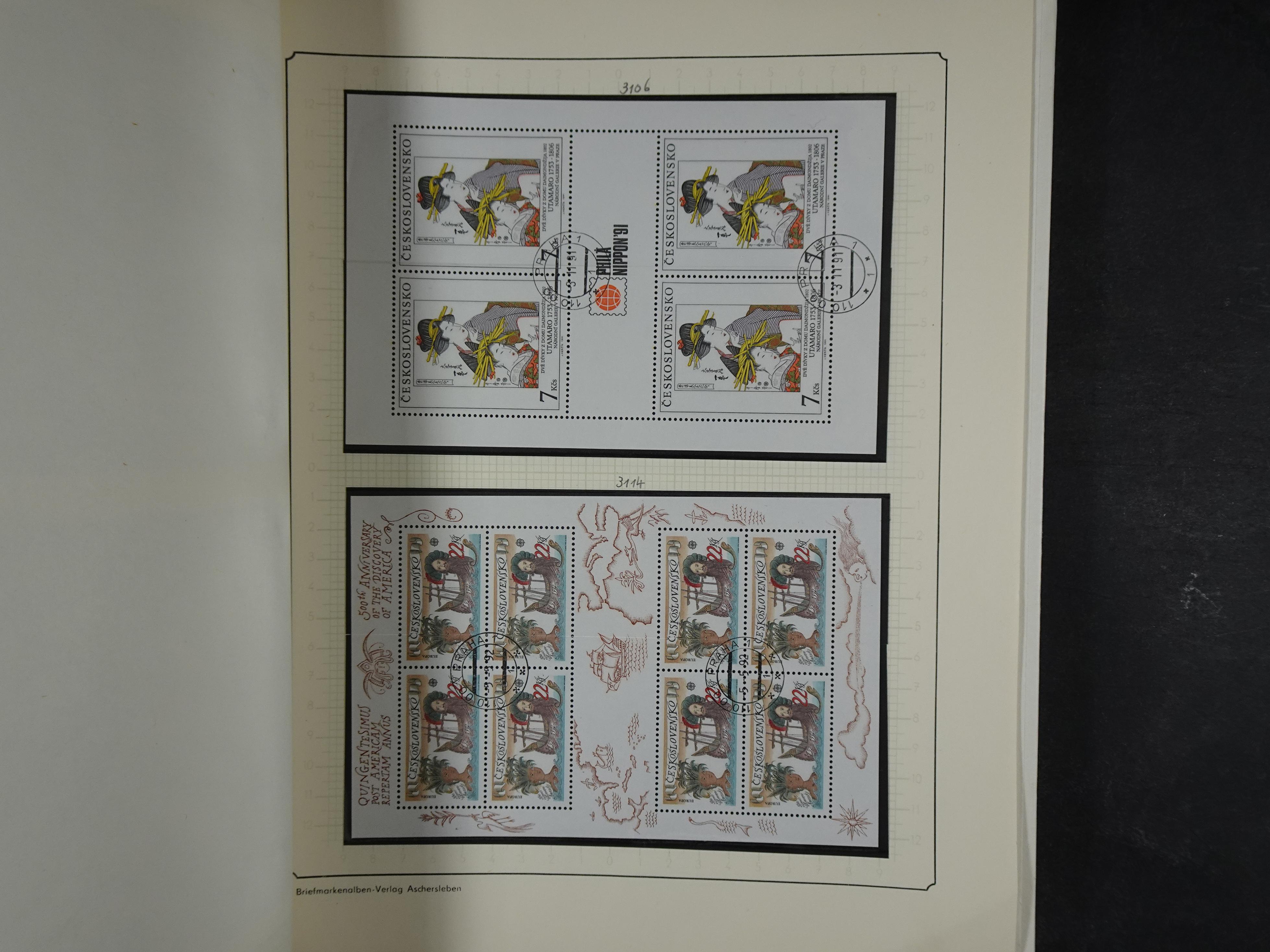 Verzameling met blokken 1979 -1993. 72